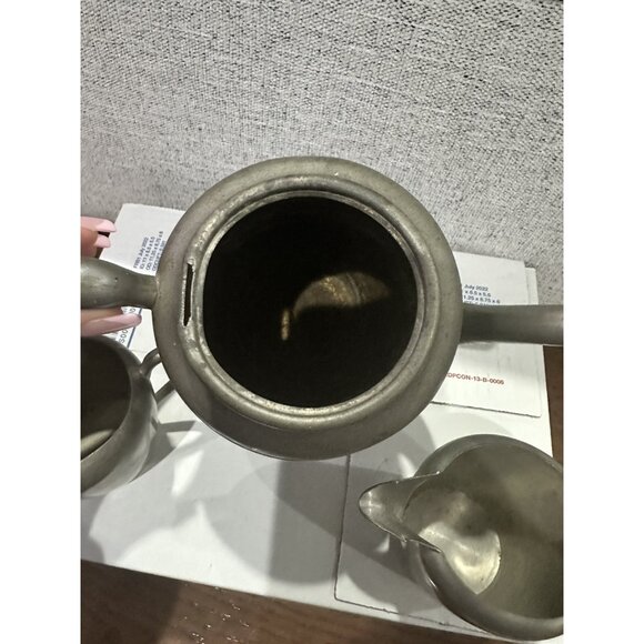Colonial Pewter 3 piece coffee set - Picture 7 of 9